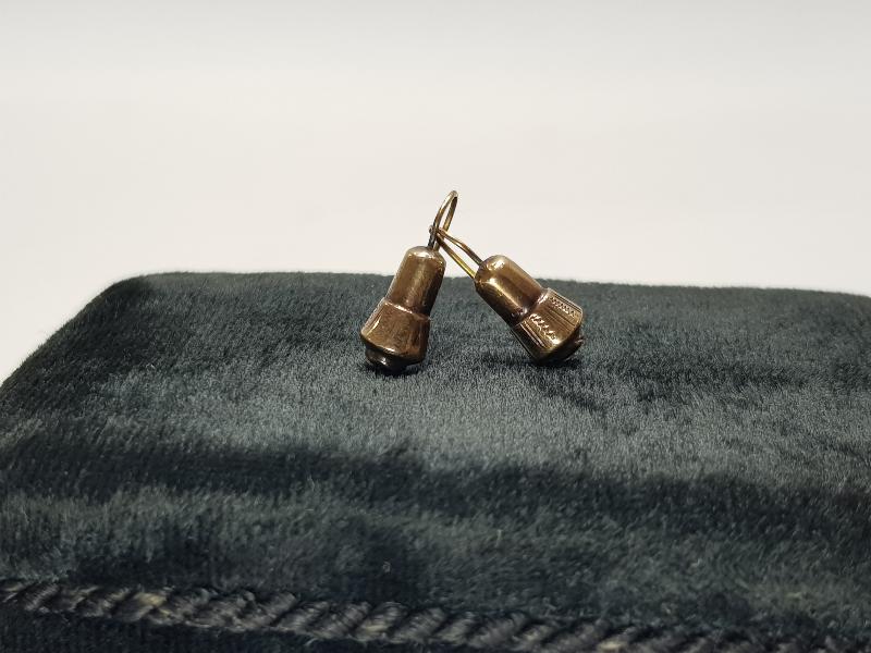 OSMANLI DÖNEMİ TEKKE İŞİ SİKKE FORMLU ALTIN KÜPELER