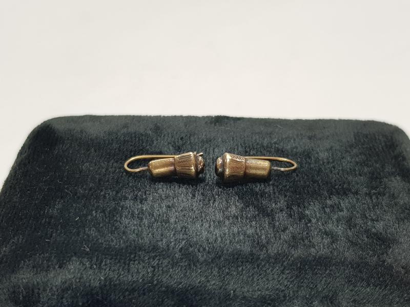 OSMANLI DÖNEMİ TEKKE İŞİ SİKKE FORMLU ALTIN KÜPELER