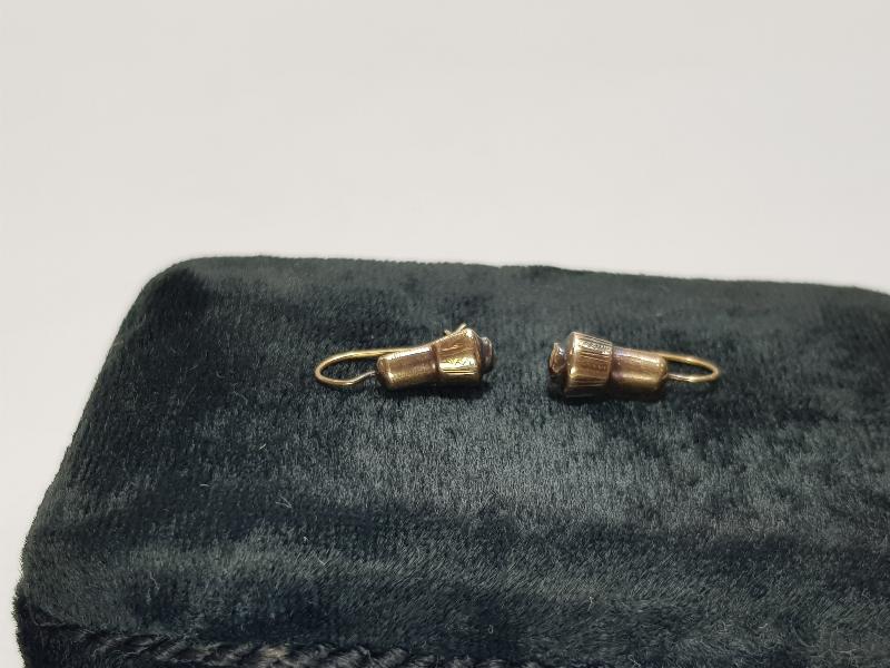 OSMANLI DÖNEMİ TEKKE İŞİ SİKKE FORMLU ALTIN KÜPELER