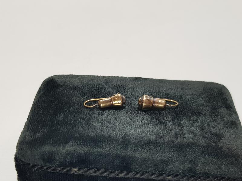 OSMANLI DÖNEMİ TEKKE İŞİ SİKKE FORMLU ALTIN KÜPELER