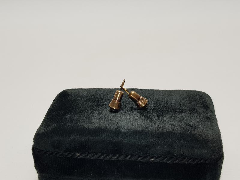 OSMANLI DÖNEMİ TEKKE İŞİ SİKKE FORMLU ALTIN KÜPELER