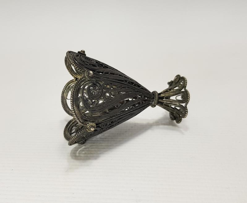 OSMANLI DÖNEMİ TELKARİ GÜMÜŞ FİNCAN ZARFI 