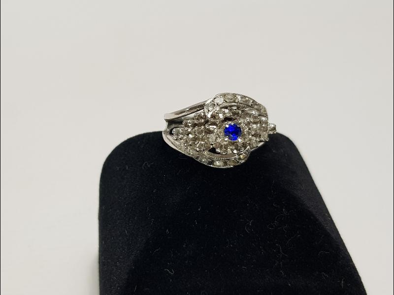 SAFİR TAŞLI PIRLANTA YÜZÜK 