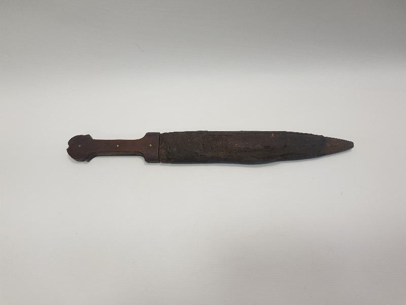 OSMANLI DÖNEMİ ÇOK NADİR ALTIN KAKMA YAZILI KAFKAS KAMASI 