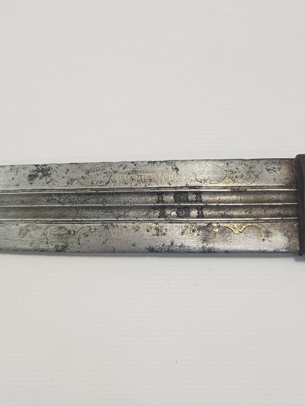 OSMANLI DÖNEMİ ÇOK NADİR ALTIN KAKMA YAZILI KAFKAS KAMASI 