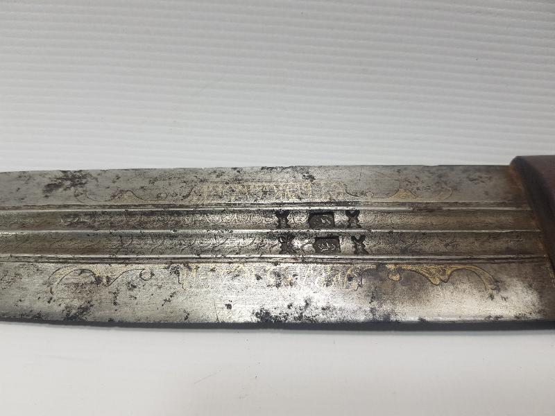 OSMANLI DÖNEMİ ÇOK NADİR ALTIN KAKMA YAZILI KAFKAS KAMASI 