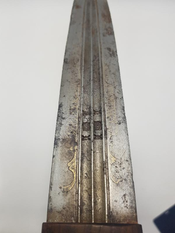 OSMANLI DÖNEMİ ÇOK NADİR ALTIN KAKMA YAZILI KAFKAS KAMASI 