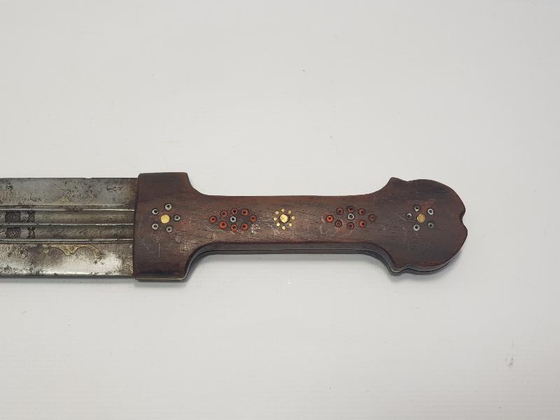 OSMANLI DÖNEMİ ÇOK NADİR ALTIN KAKMA YAZILI KAFKAS KAMASI 