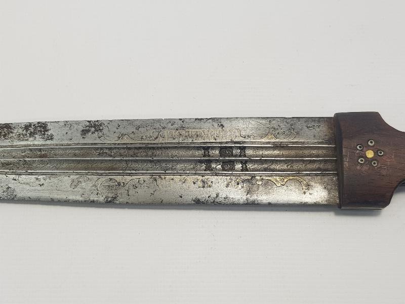 OSMANLI DÖNEMİ ÇOK NADİR ALTIN KAKMA YAZILI KAFKAS KAMASI 