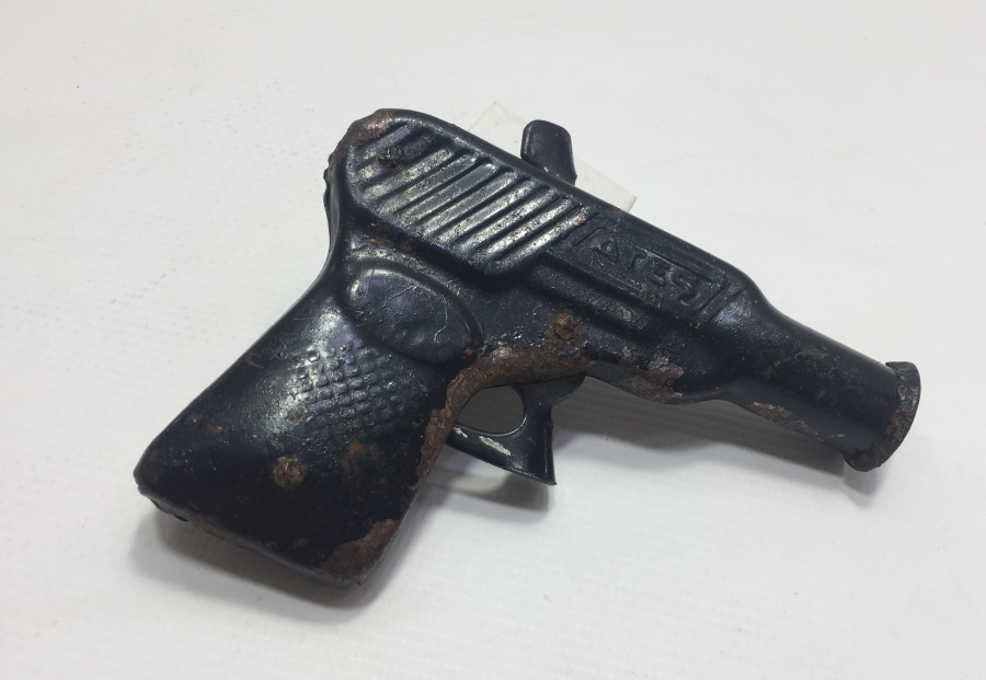 ATEŞ MARKA ANTİKA METAL MANTAR TABANCASI