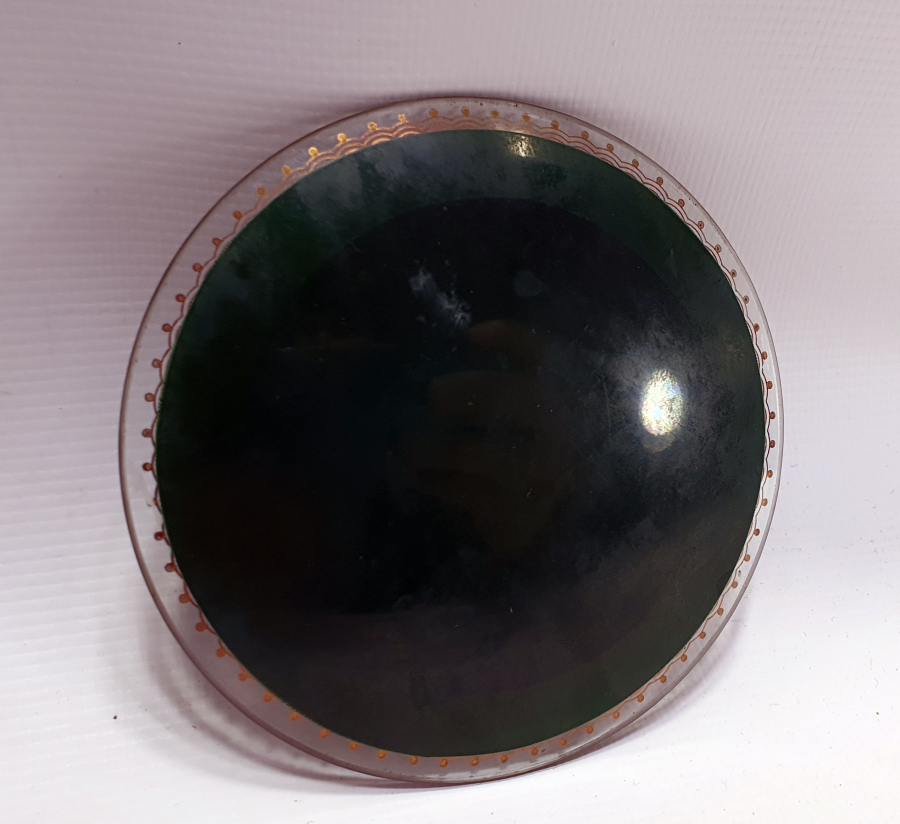 1280 (1865) TARİHLİ CAM ALTI YA HAZRETİ BİLAL HABEŞİ YAZILI TABAK