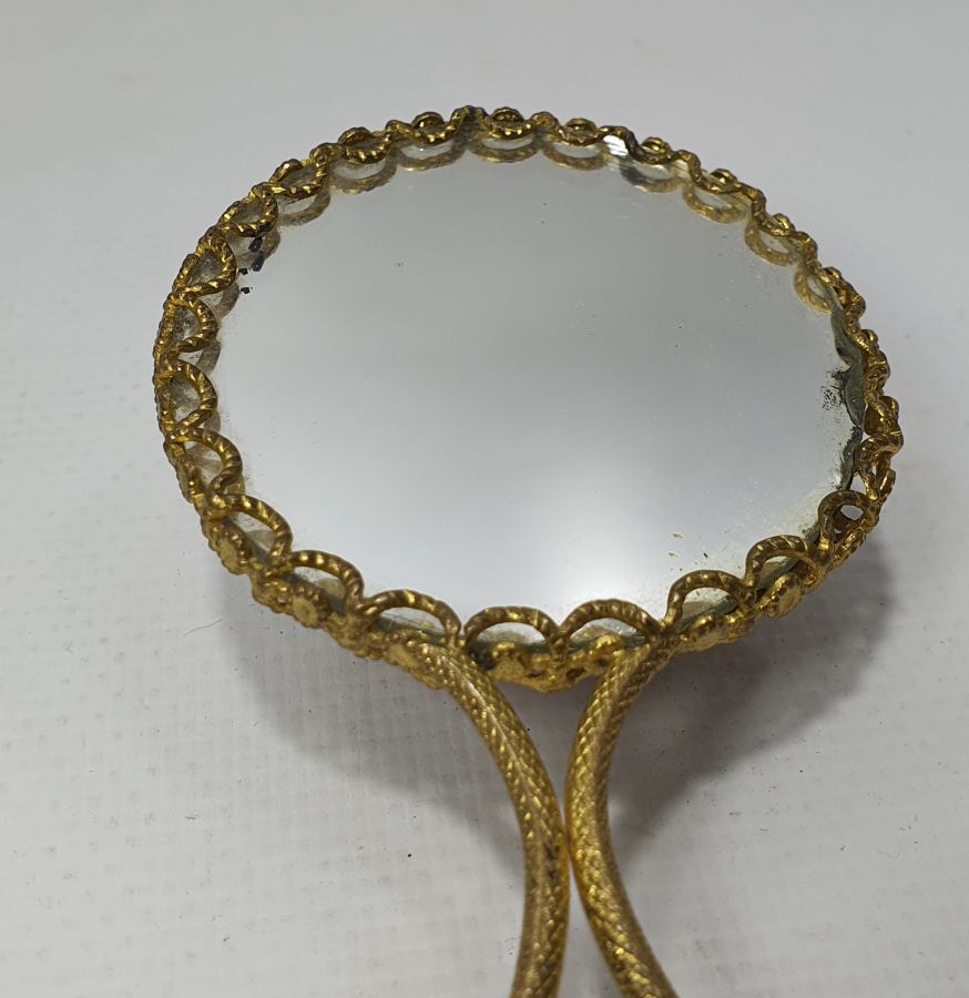 1900 BAŞLARI SANATÇI İŞİ LİMOGESS MARKA EL AYNASI