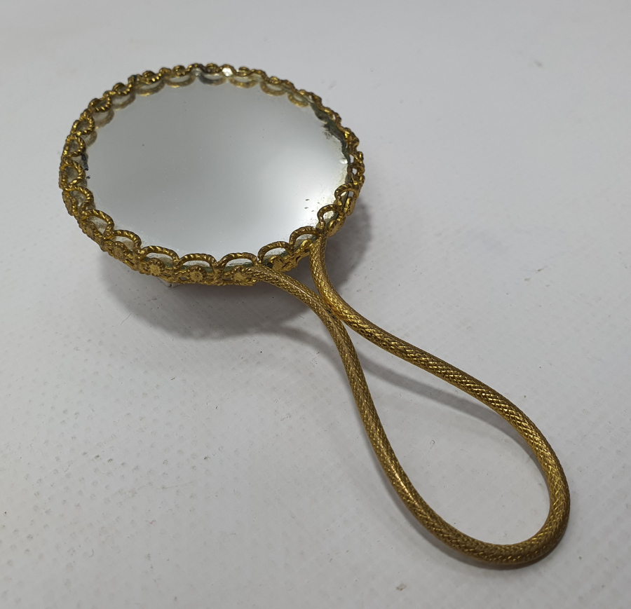 1900 BAŞLARI SANATÇI İŞİ LİMOGESS MARKA EL AYNASI