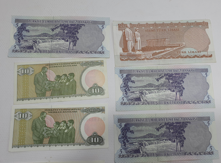 1980 LERDEN ÇİL KONDİSYONDA 5-10-20 LİRA