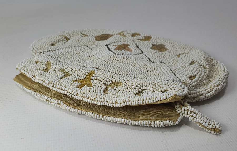 OSMANLI DÖNEMİ ÇOK NADİR OPAL BONCUKLU RUM İŞİ GELİN ÇANTASI