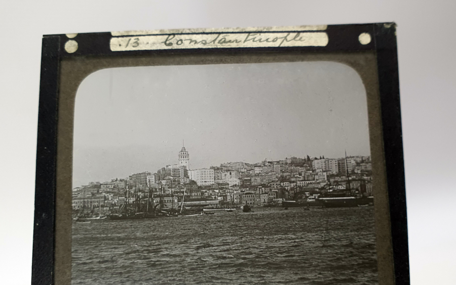 OSMANLI DÖNEMİ GALATA GÖRSELLİ CAM NEGATİF