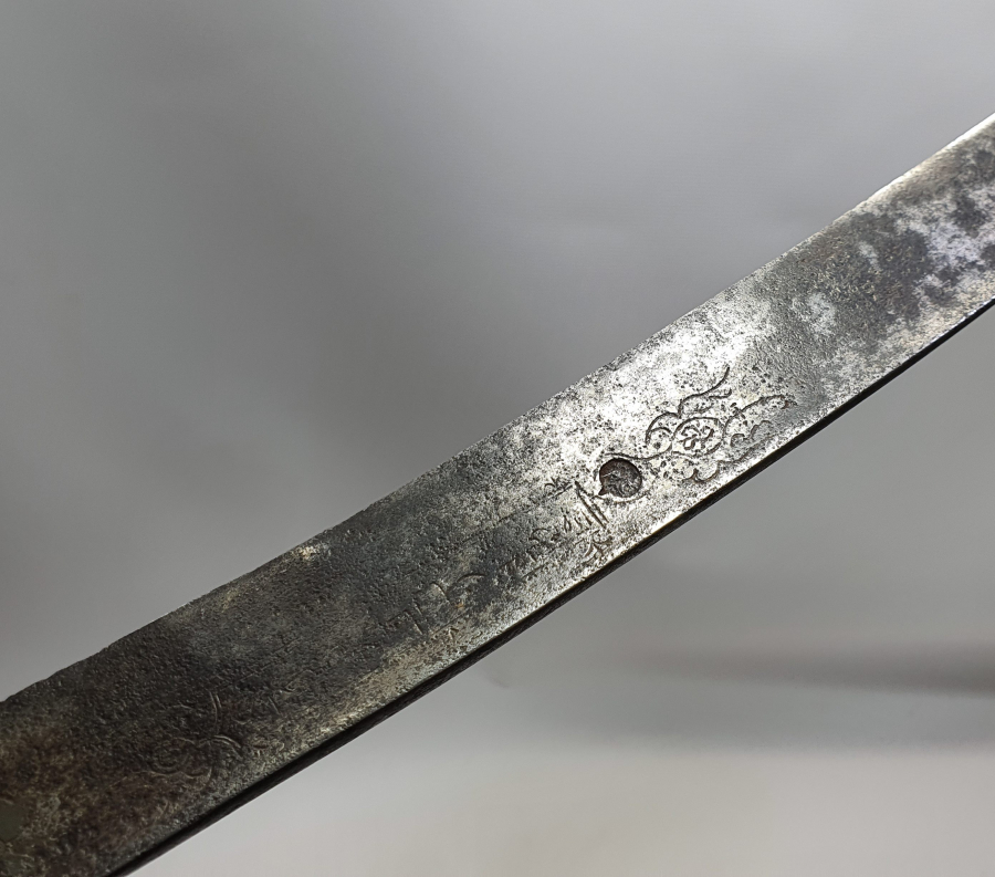 OSMANLI DÖNEMİ İKİ TARAFI OSMANLICA YAZILI YATAĞAN KILICI