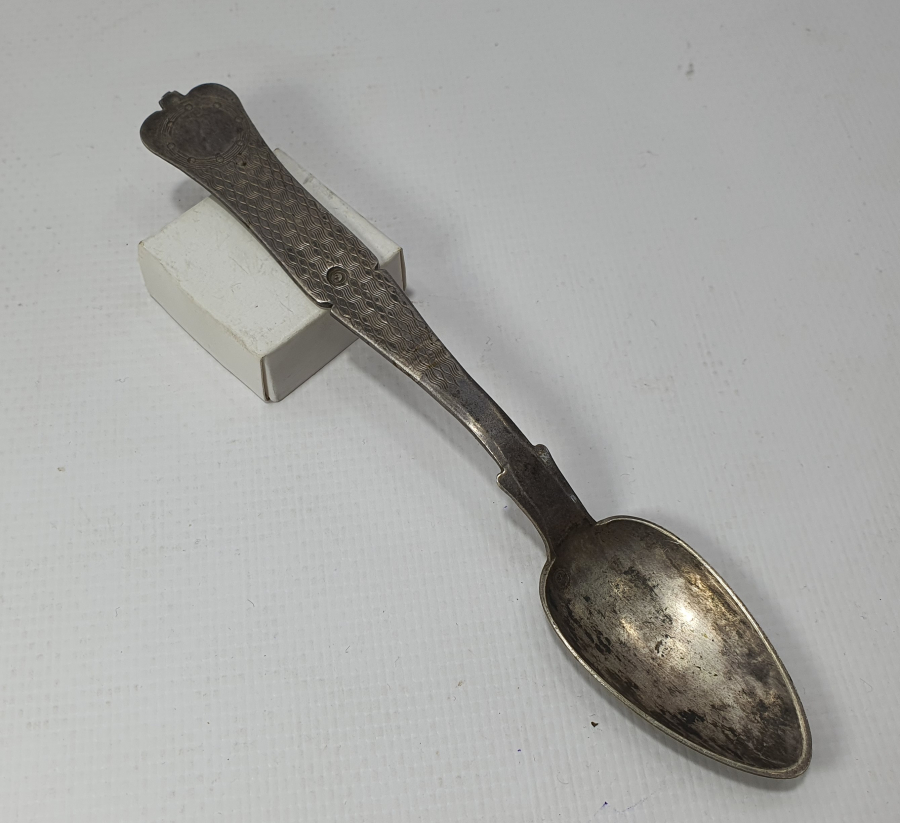 SULTAN VAHDEDDİN HAN TUĞRALI ÇOK NADİR GÜMÜŞ KAŞIK