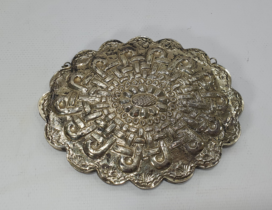 ARKASI İŞLEMELİ GÜMÜŞ AYNA