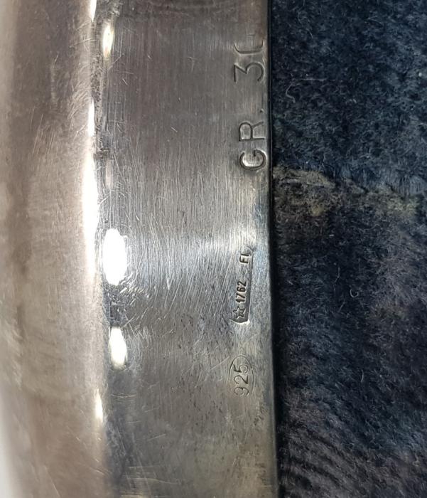 BENITO FAU İMZALI GÜMÜŞ MASA SAATİ 