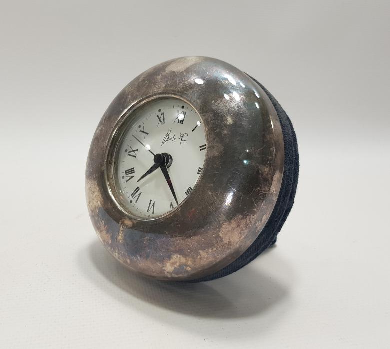 BENITO FAU İMZALI GÜMÜŞ MASA SAATİ 