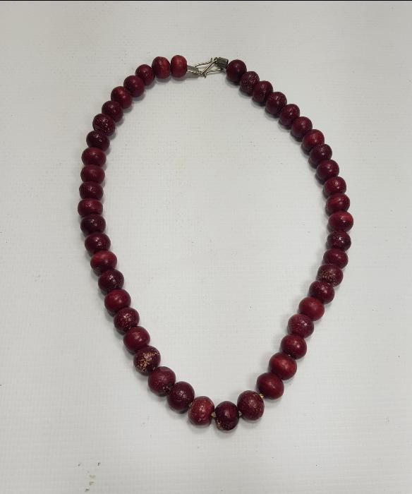 KIRMIZI MERCAN KOLYE GERDANLIK 