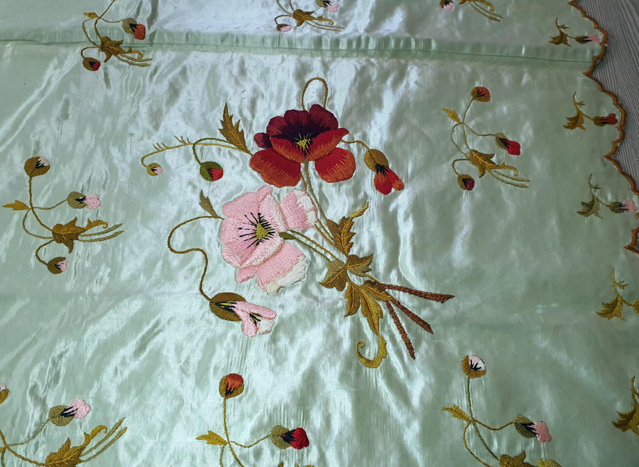 OSMANLI DÖNEMİ İPEK ATLAS GELİN BOHÇASI