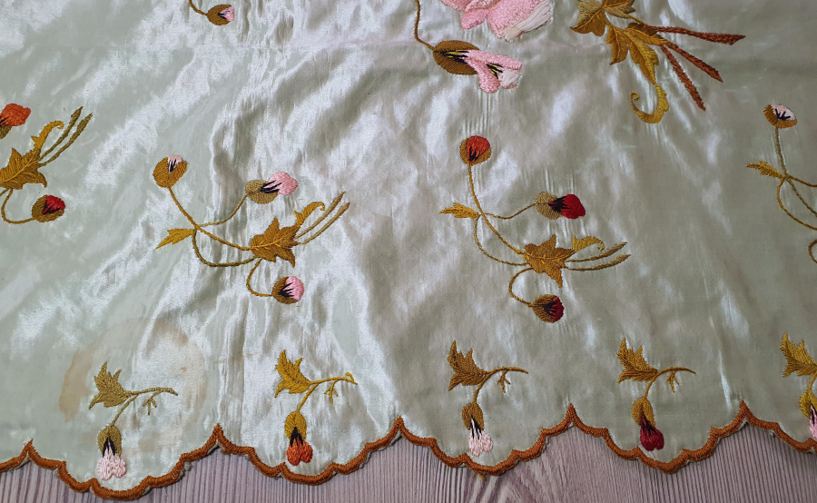 OSMANLI DÖNEMİ İPEK ATLAS GELİN BOHÇASI