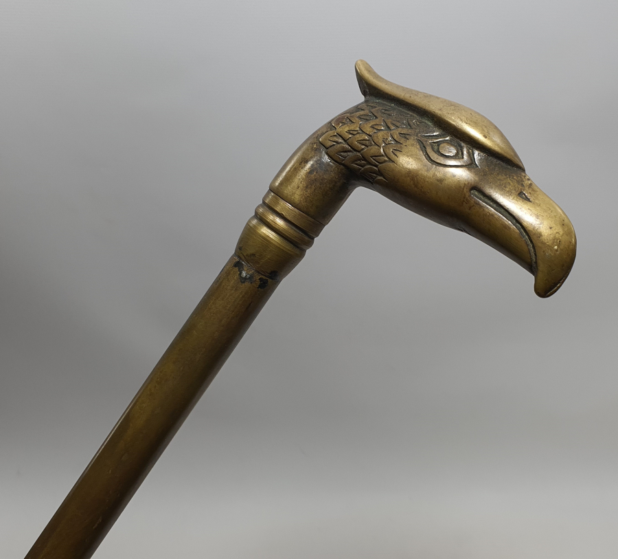 OSMANLI DÖNEMİ KARTAL BAŞLI NADİR GİZLİ ŞİŞ BASTON