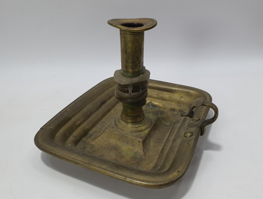 OSMANLI DÖNEMİ NADİR FORMDA SÜLEYMANİYE İŞİ ÇANAKLI MUMLUK