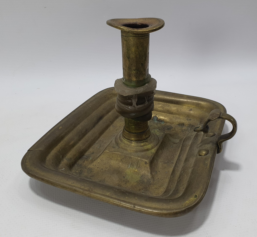 OSMANLI DÖNEMİ NADİR FORMDA SÜLEYMANİYE İŞİ ÇANAKLI MUMLUK