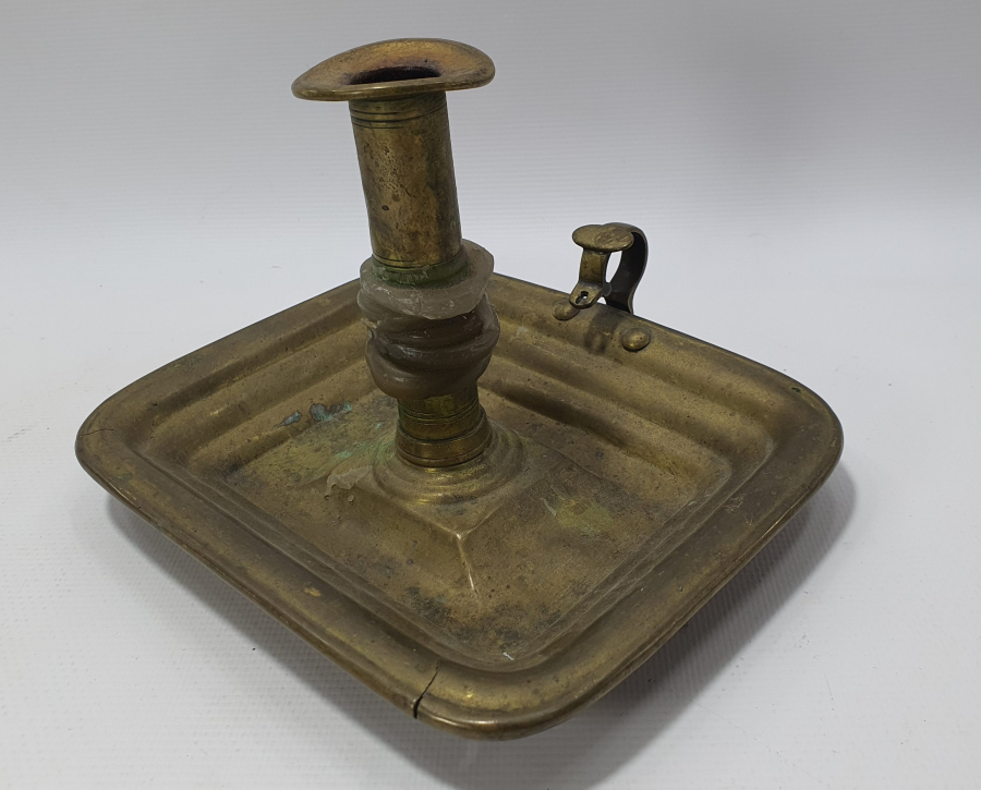 OSMANLI DÖNEMİ NADİR FORMDA SÜLEYMANİYE İŞİ ÇANAKLI MUMLUK