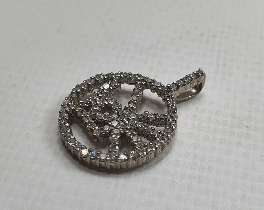 MARGAZİT TAŞLI GÜMÜŞ KOLYE UCU