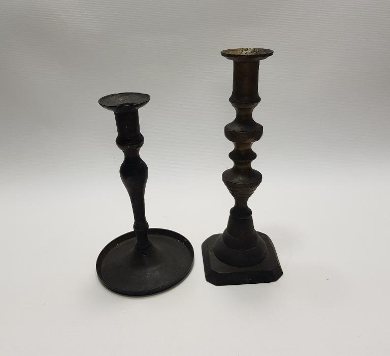 OSMANL DÖNEMİ SÜLEYMANİYE İŞİ İKİ ADET ŞAMDAN 