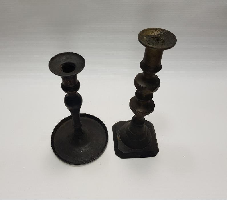 OSMANL DÖNEMİ SÜLEYMANİYE İŞİ İKİ ADET ŞAMDAN 