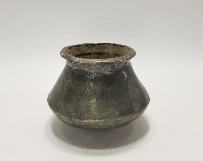 OSMANLI DÖNEMİ FARKLI FORMDA MİNİ BAKIR KAZAN 