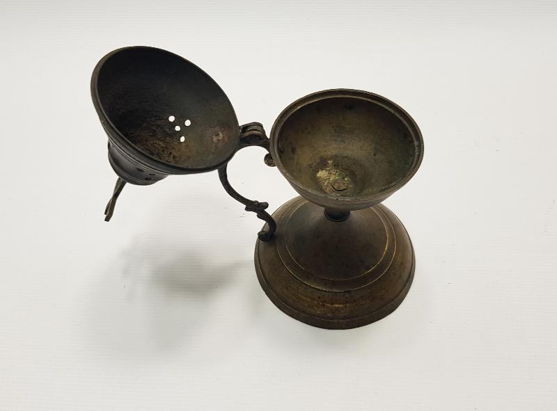 OSMANLI DÖNEMİ RUM İŞİ HAÇLI BUHURDANLIK 