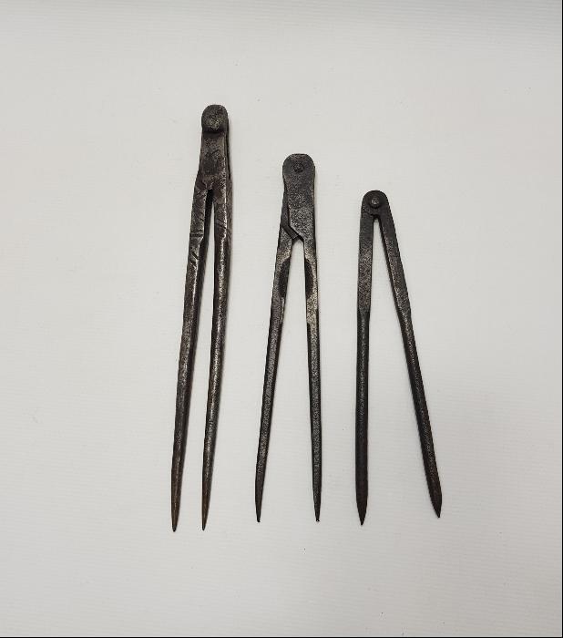 OSMANLI DÖNEMİ ÜÇ ADET DEMİR PERGEL 