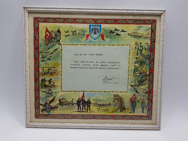 HAVA KUVVETLERİ KOMUTANLIĞI TAKDİR BELGESİ 