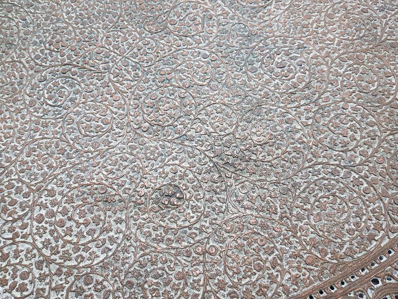 OSMANLI DÖNEMİ FUL KALEM İŞÇİLİKLİ HİLAL GÖRSELLİ BÜYÜK BOY NADİR BAKIR TEPSİ