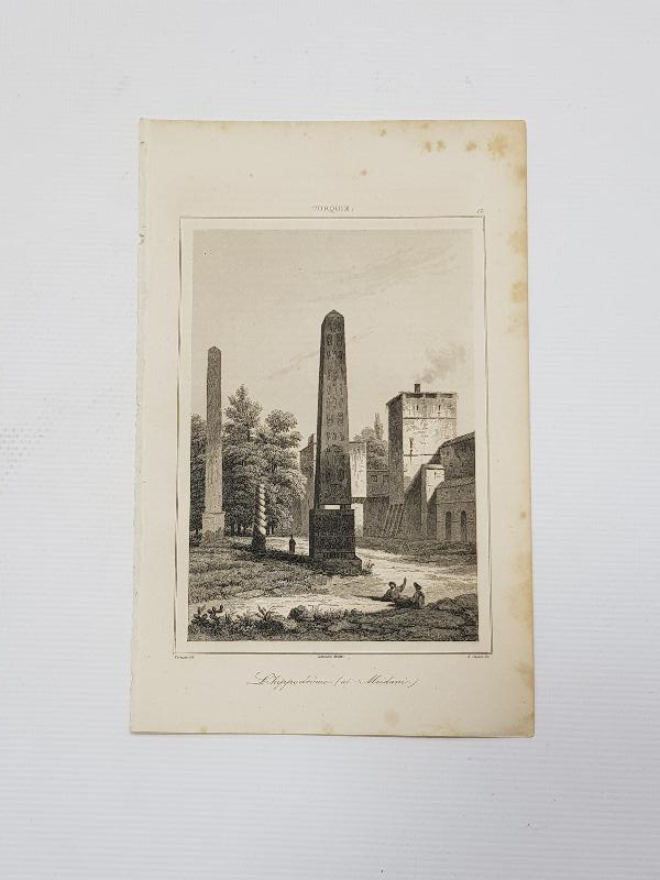 OSMANLI DÖNEMİ GRAVÜR: HİPODROM DİKİLİTAŞ 