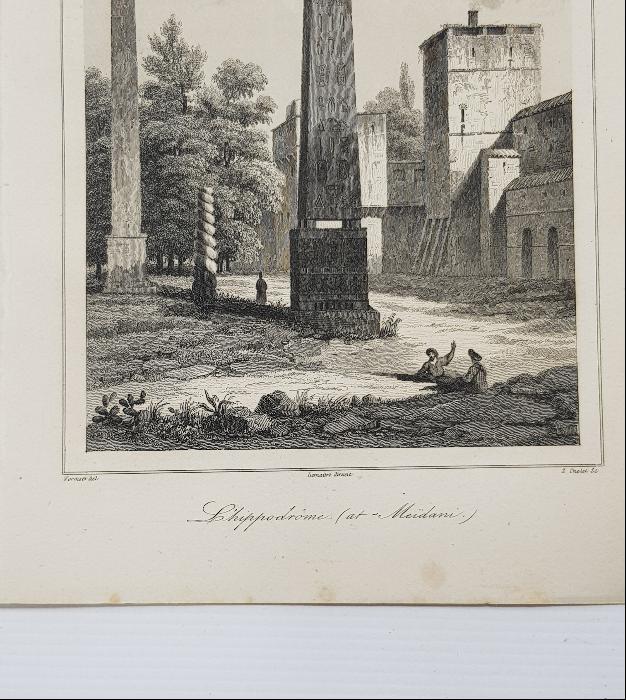 OSMANLI DÖNEMİ GRAVÜR: HİPODROM DİKİLİTAŞ 