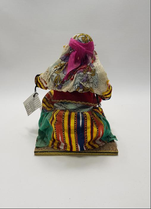 OSMANLI YÜN EĞİREN KADIN TEMALI KİTRE BEBEK