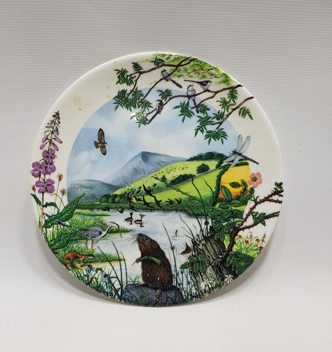 SANATÇI İMZALI EL BOYAMA PORSELEN DUVAR TABAĞI 