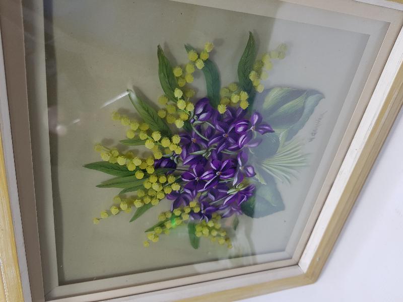 SANATÇI İMZALI EL BOYAMA ÜÇ BOYUTLU TABLO 