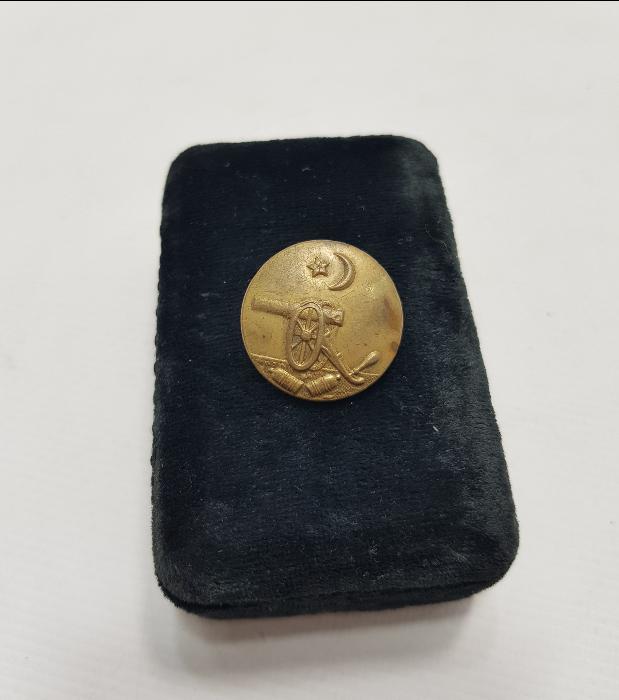 1. DÜNYA SAVAŞI DÖNEMİ ÇOK NADİR OSMANLI TOPÇU SUBAY DÜĞMESİ 