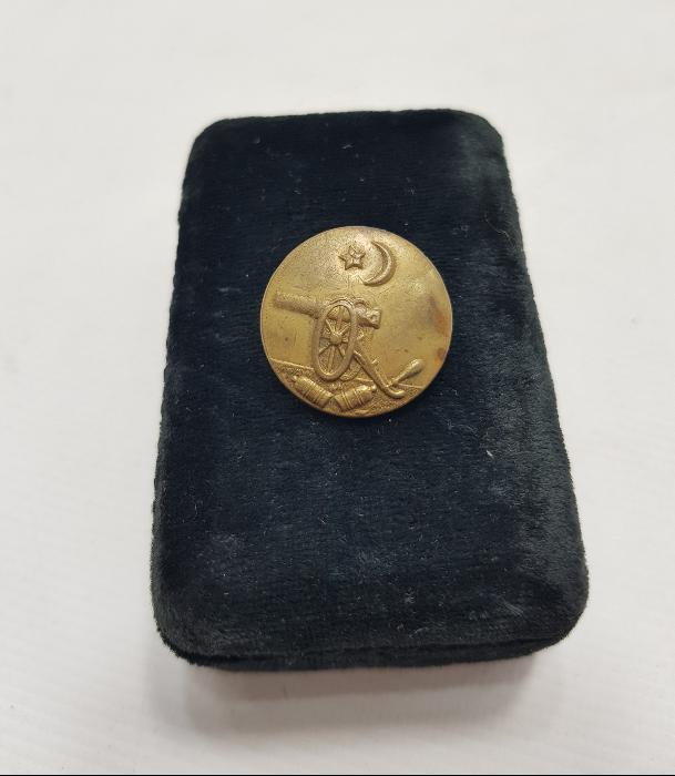 1. DÜNYA SAVAŞI DÖNEMİ ÇOK NADİR OSMANLI TOPÇU SUBAY DÜĞMESİ 