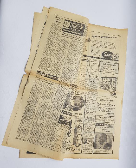 10 KASIM 1953 ULUS GAZETESİ: ATATÜRK'ÜN NAAŞI ANITKABİR'E TAŞINIYOR