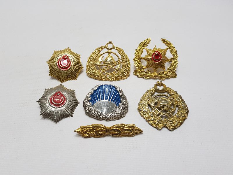 7 ADET ORMANCI, BEKÇİ, İTFAİYECİ ROZET VE KOKART