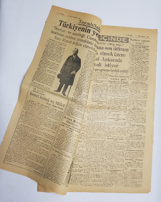 ATATÜRK'ÜN VEFAT HABERLERİ -16 KASIM 1938 KURUN GAZETESİ 